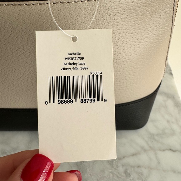 New With Tags! Kate Spade Rachelle Berkeley Lane Satchel - Beige/Black - Picture 4 of 9